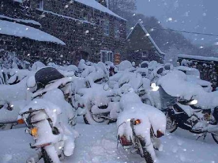 Winterstalling foto